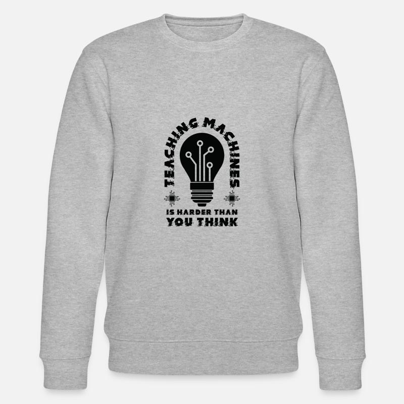 Teaching Machine Learning Artificial Intelligence - Stanley/Stella CHANGER Unisex Organic Sweatshirt - heather grey