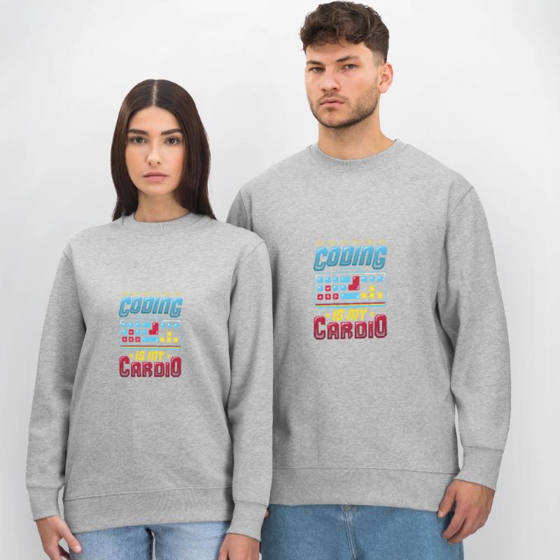 Coding is my cardio, code programmer Stanley/Stella CHANGER Unisex Organic Sweatshirt