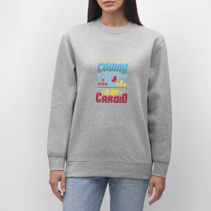 Coding is my cardio, code programmer Stanley/Stella CHANGER Unisex Organic Sweatshirt