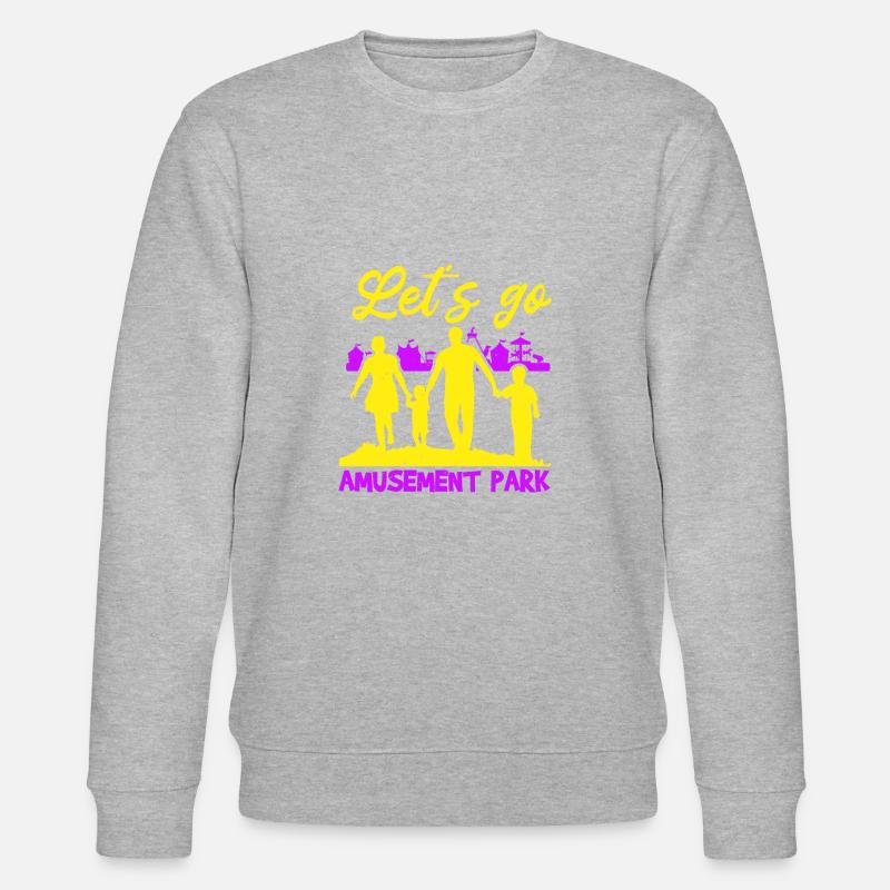 PARC D’ATTRACTIONS LET’S GO - Sweat bio CHANGER Stanley/Stella Unisexe - gris chiné