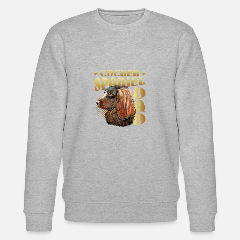Cocker Spaniel Dad - Stanley/Stella Unisex Bio-Sweatshirt CHANGER  - Grau meliert