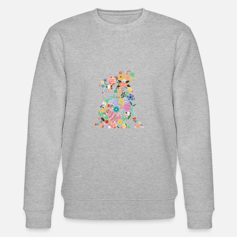 Rabbit Eggs - Stanley/Stella CHANGER Unisex Organic Sweatshirt - heather grey