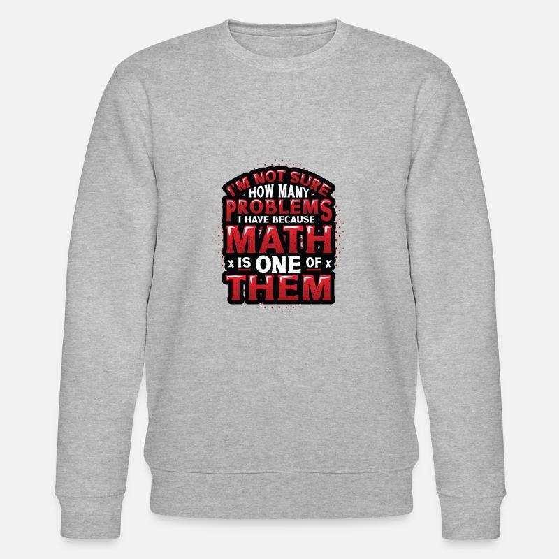 Anti-math haters, Funny math - Stanley/Stella CHANGER Unisex Organic Sweatshirt - heather grey