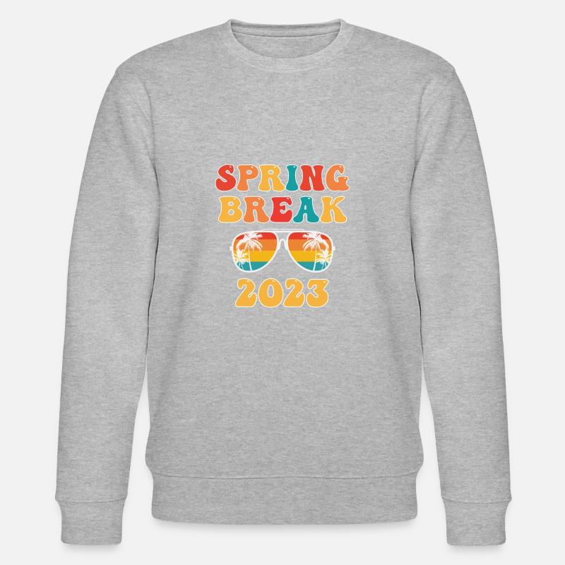 Groovy Spring Break 2023 Schulferien - Stanley/Stella Unisex Bio-Sweatshirt CHANGER  - Grau meliert