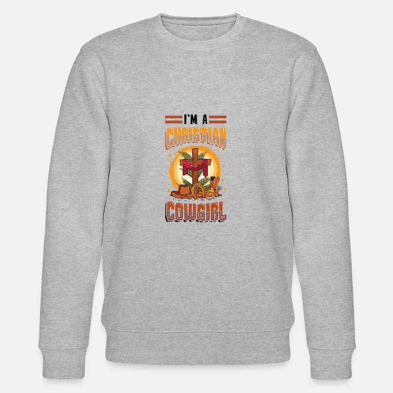 Religious Rodeo - Stanley/Stella CHANGER Unisex Organic Sweatshirt - heather grey