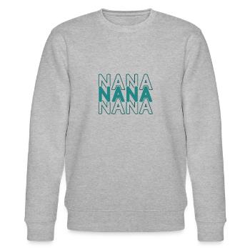 Nana - Einfacher Last Minute Muttertag - Stanley/Stella Unisex Bio-Sweatshirt CHANGER  - Grau meliert - Vorne - Nik (191cm) & Marisol (170cm)