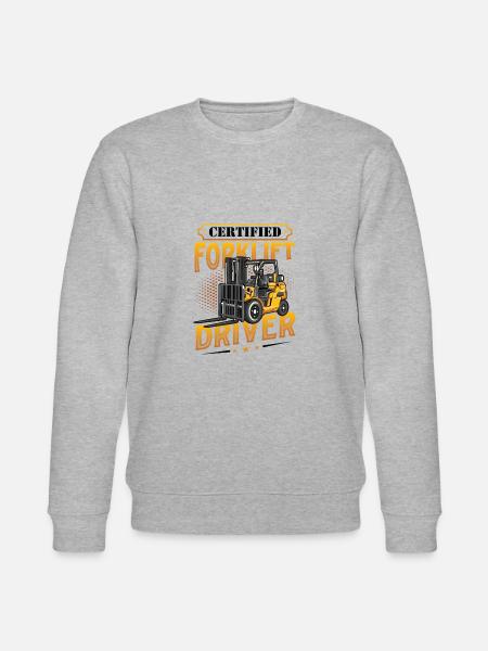 Certified forklift driver - Stanley/Stella CHANGER Unisex Organic Sweatshirt - heather grey