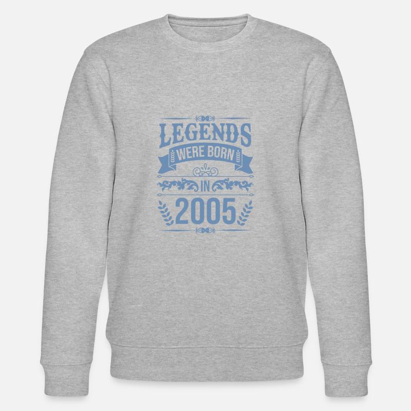 Legenden wurden 2005 geboren - Stanley/Stella Unisex Bio-Sweatshirt CHANGER  - Grau meliert