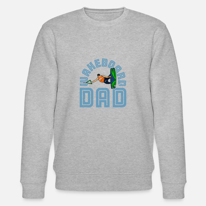 Water ski Wakeboarder wakeboarding - Stanley/Stella Unisex Bio-Sweatshirt CHANGER  - Grau meliert