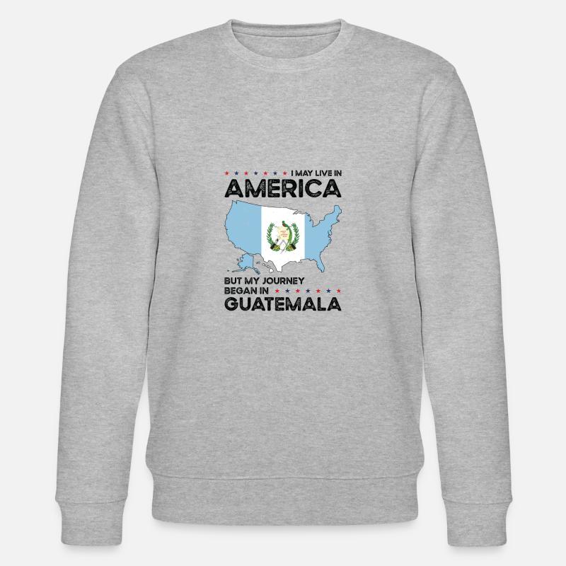 Né: Guatemala, Guatemala, Américain, États-Unis - Sweat bio CHANGER Stanley/Stella Unisexe - gris chiné