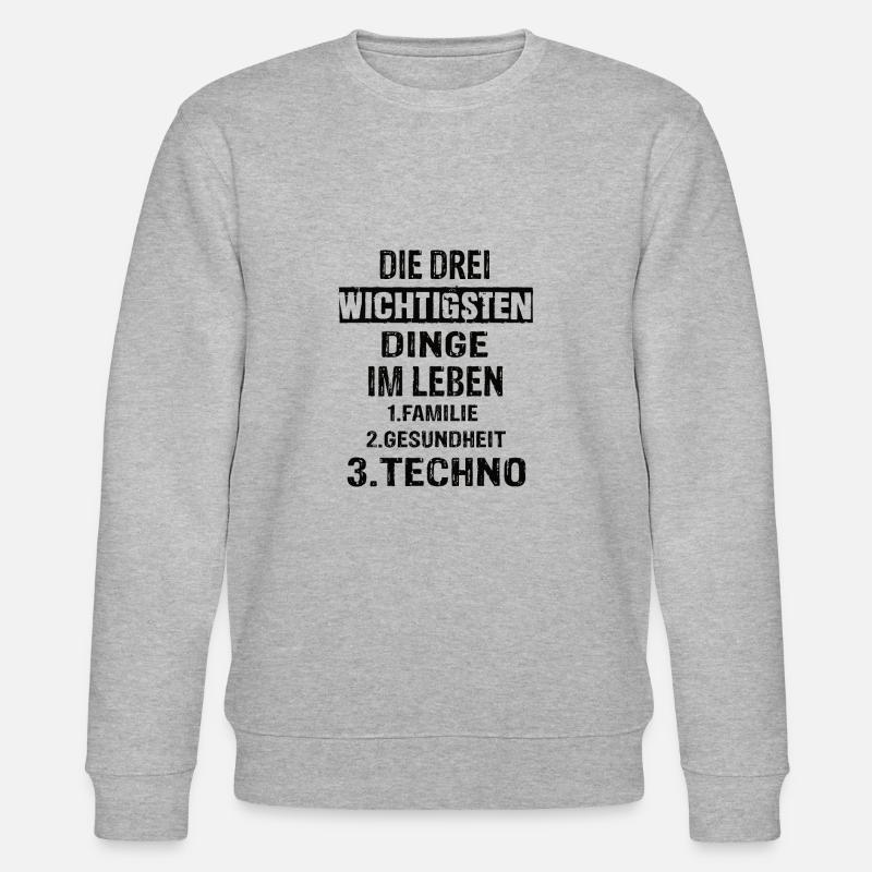 Techno - Stanley/Stella Unisex Bio-Sweatshirt CHANGER  - Grau meliert