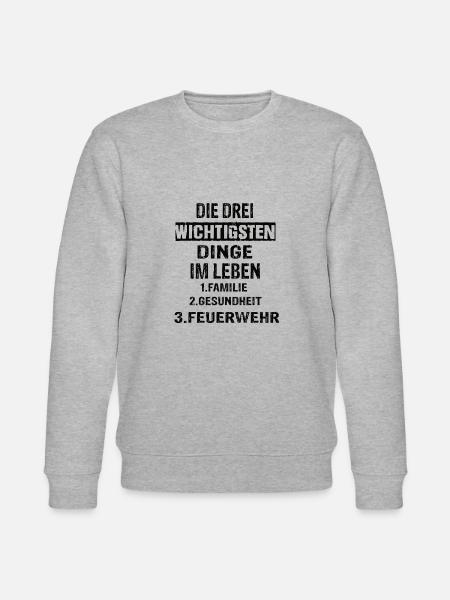 Feuerwehr - Stanley/Stella Unisex Bio-Sweatshirt CHANGER  - Grau meliert