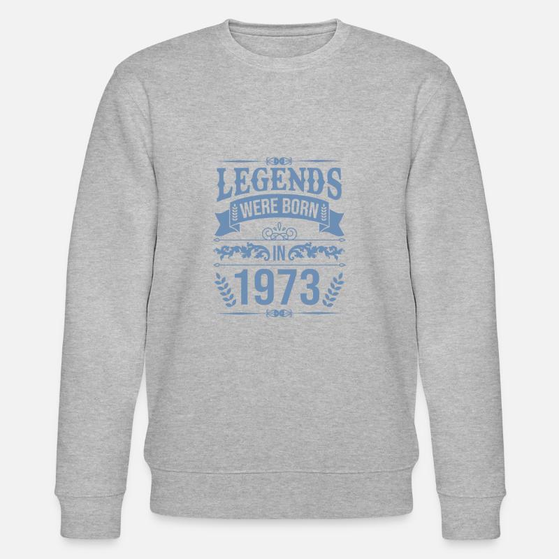 Legenden wurden 1973 geboren - Stanley/Stella Unisex Bio-Sweatshirt CHANGER  - Grau meliert