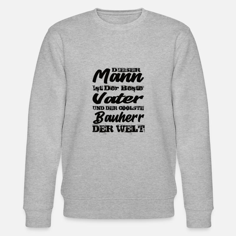 Vater und Bauherr - Stanley/Stella Unisex Bio-Sweatshirt CHANGER  - Grau meliert
