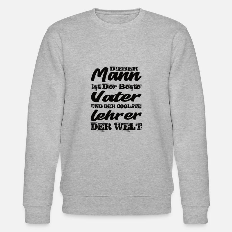 Vater Und Lehrer - Stanley/Stella Unisex Bio-Sweatshirt CHANGER  - Grau meliert
