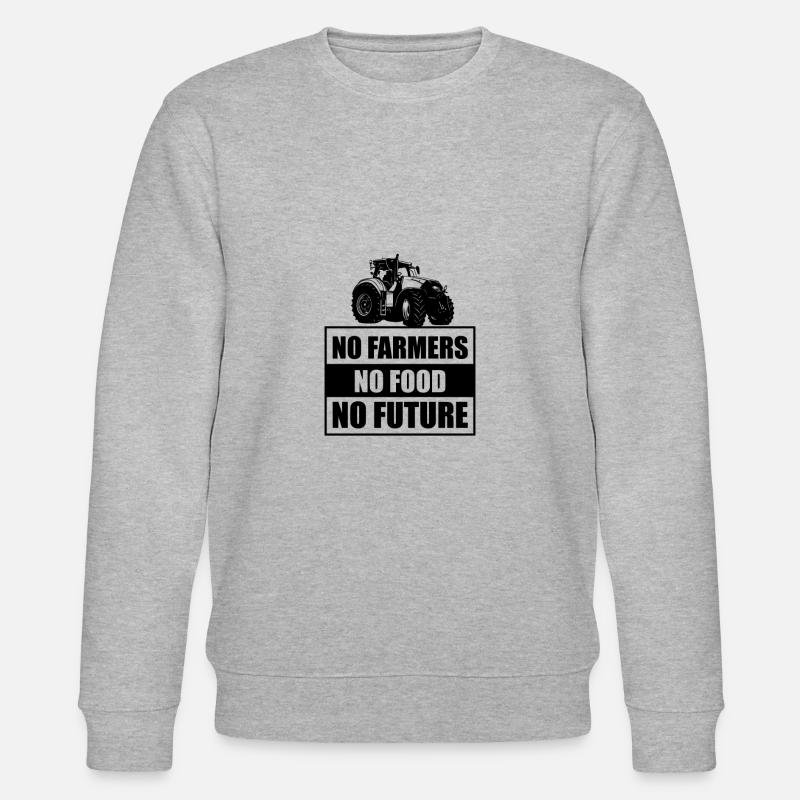 Landwirt Bauer Farmer - Stanley/Stella Unisex Bio-Sweatshirt CHANGER  - Grau meliert