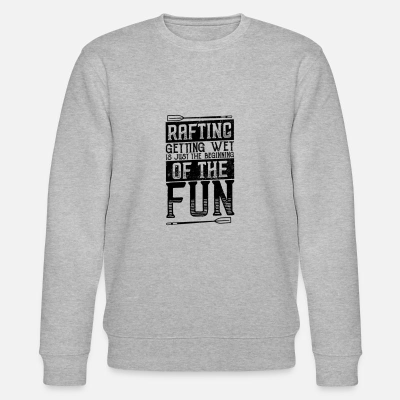 Fluss Rafting - Stanley/Stella Unisex Bio-Sweatshirt CHANGER  - Grau meliert