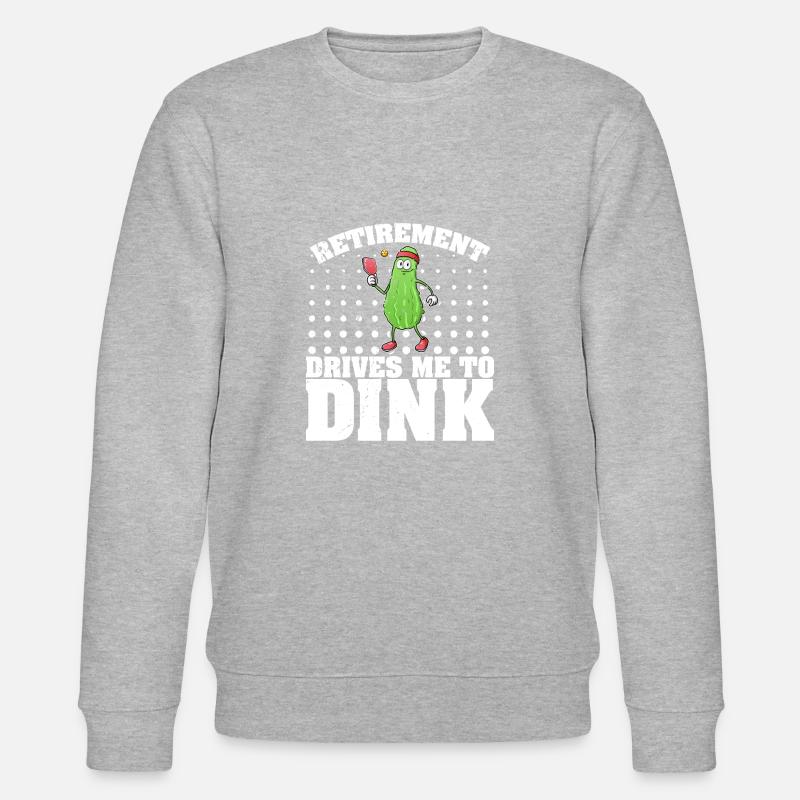 Pickelball Gurke Pickle Schläger Geschenk - Stanley/Stella Unisex Bio-Sweatshirt CHANGER - Grau meliert