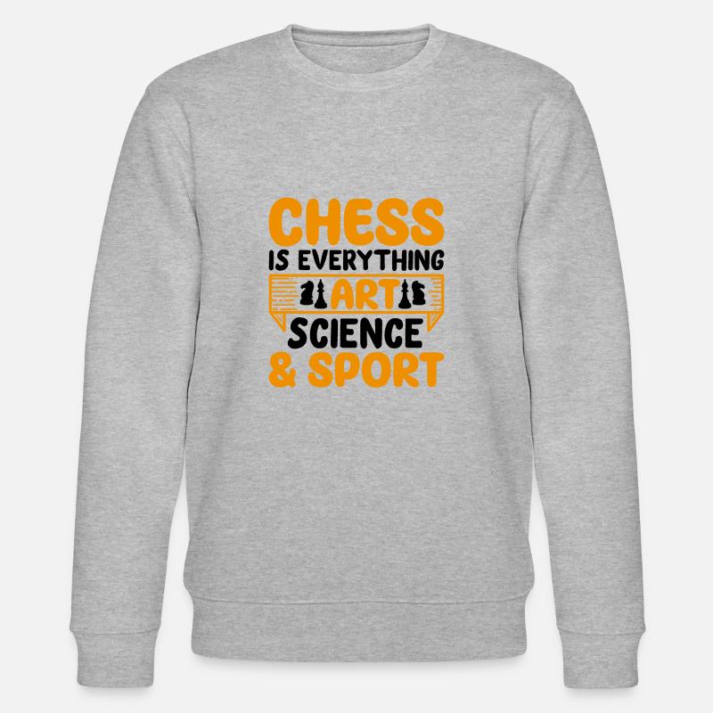 Échecs - Sweat bio CHANGER Stanley/Stella Unisexe - gris chiné