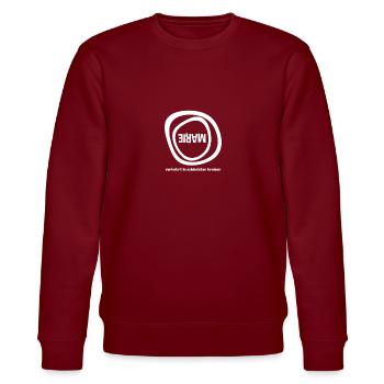 Vorname Marie Sprüche Verkehrt in schlechten - Stanley/Stella Unisex Bio-Sweatshirt CHANGER  - Burgunderrot - Vorne - Nik (191cm) & Marisol (170cm)