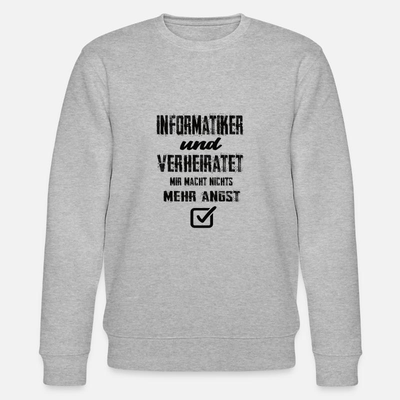 Informatiker - Stanley/Stella Unisex Bio-Sweatshirt CHANGER  - Grau meliert