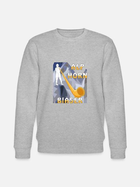 ALPHORN BLÄSER - Stanley/Stella Unisex Bio-Sweatshirt CHANGER - Grau meliert