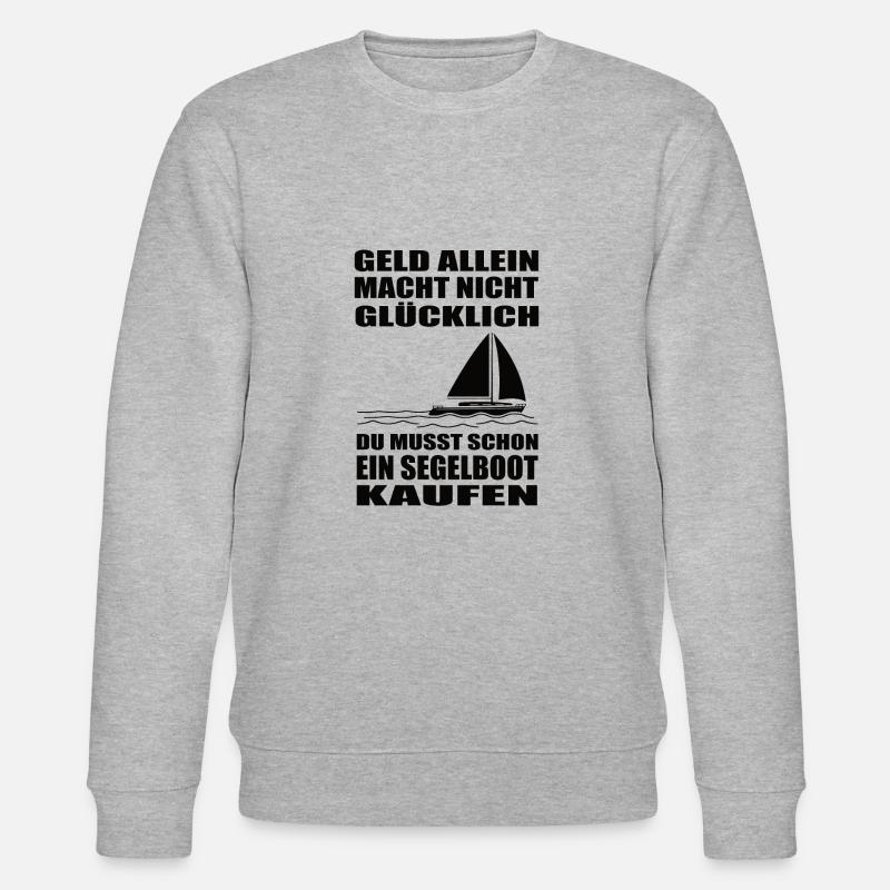Segelboot - Stanley/Stella Unisex Bio-Sweatshirt CHANGER  - Grau meliert