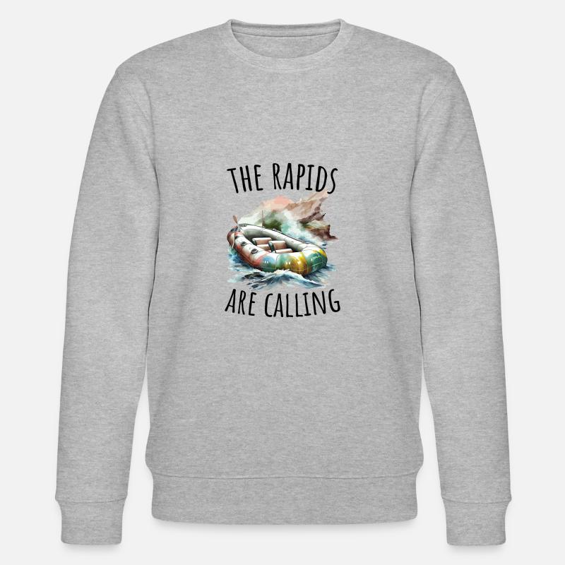 Fluss Rafting - Stanley/Stella Unisex Bio-Sweatshirt CHANGER  - Grau meliert