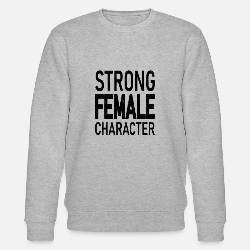 Starker weiblicher Charakter - Stanley/Stella Unisex Bio-Sweatshirt CHANGER  - Grau meliert