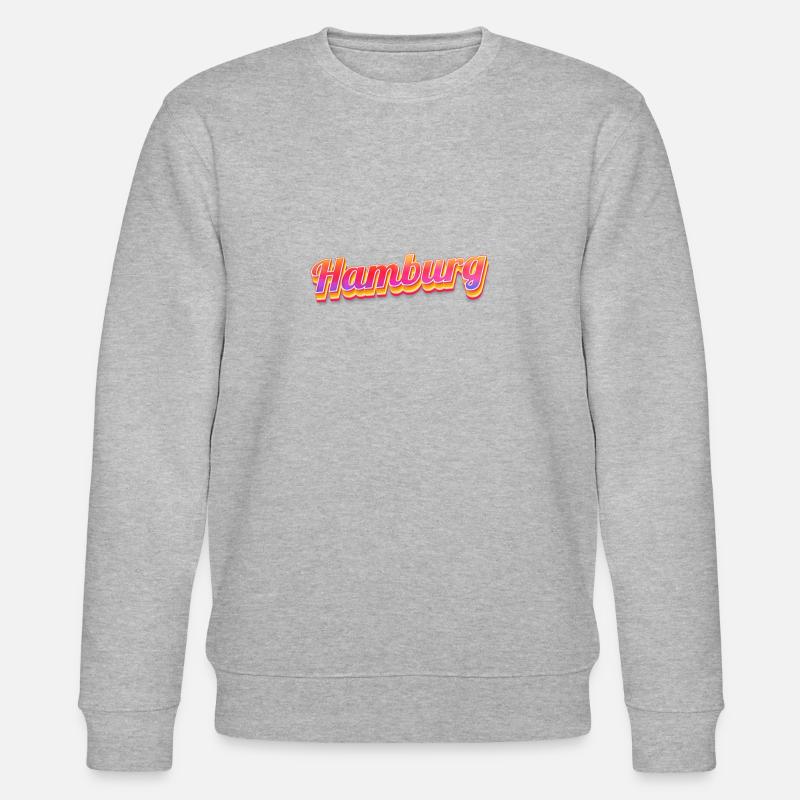 Hamburgerin Hamburger Hamburg - Stanley/Stella Unisex Bio-Sweatshirt CHANGER  - Grau meliert