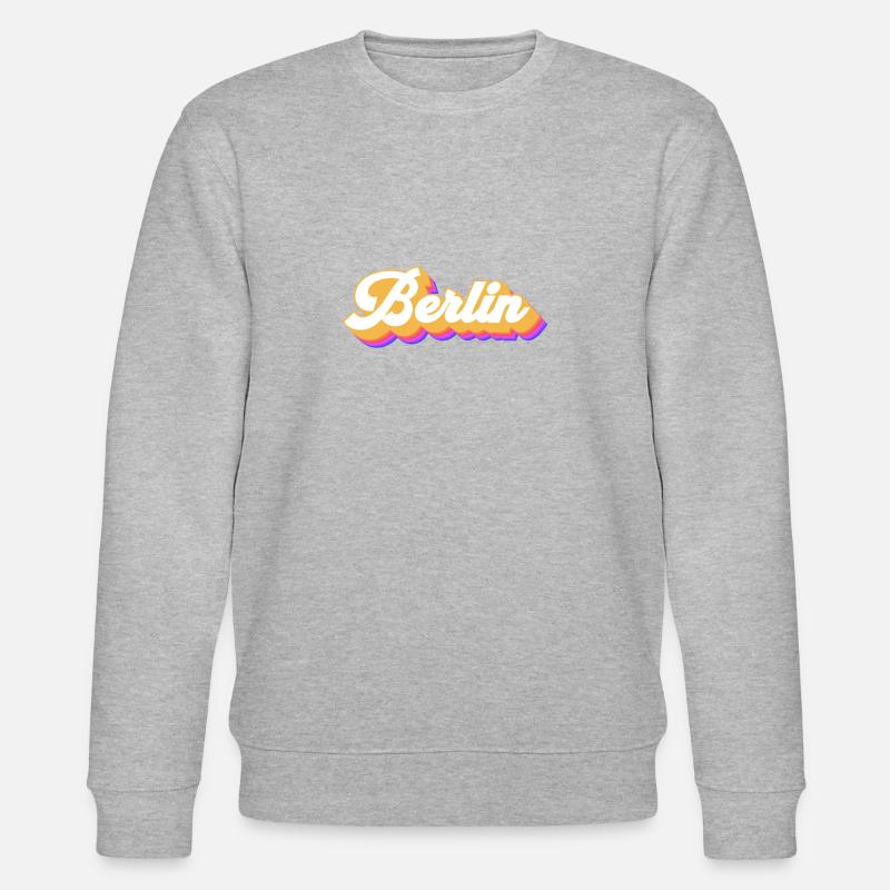 Berlin Berlinerin Berlin Ville Berlin - Sweat bio CHANGER Stanley/Stella Unisexe - gris chiné