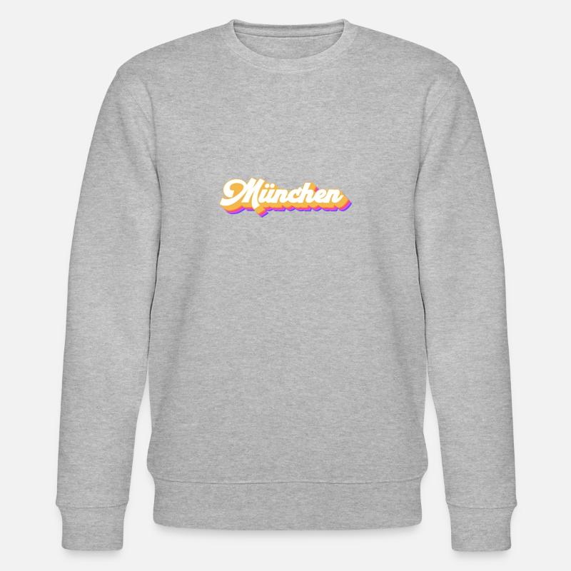 Münchnerin Münchner München - Stanley/Stella Unisex Bio-Sweatshirt CHANGER  - Grau meliert