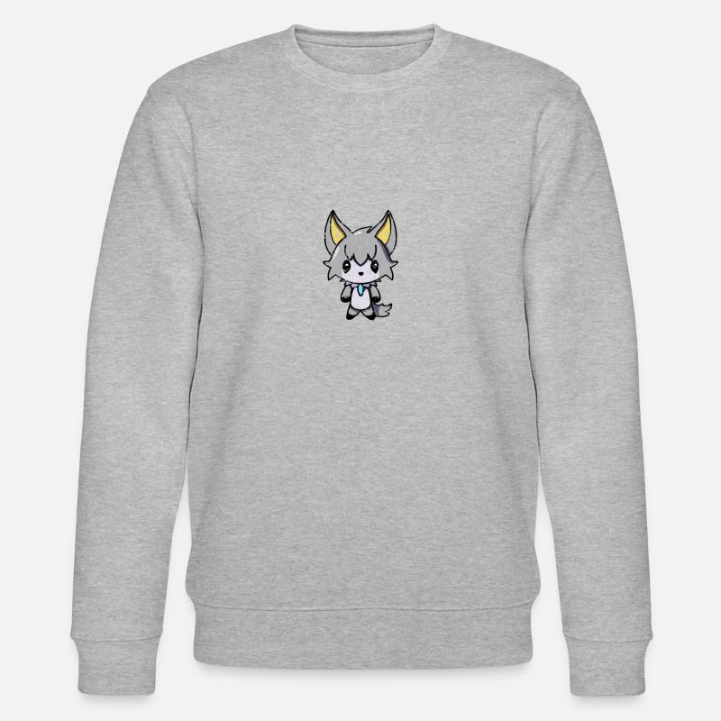 Wolf Wolfhound Vampire Emo - Stanley/Stella CHANGER Unisex Organic Sweatshirt - heather grey