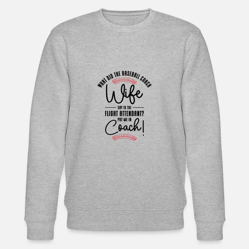 Baseball-Trainerin Ehefrau Berufstätige Mutter - Stanley/Stella Unisex Bio-Sweatshirt CHANGER  - Grau meliert