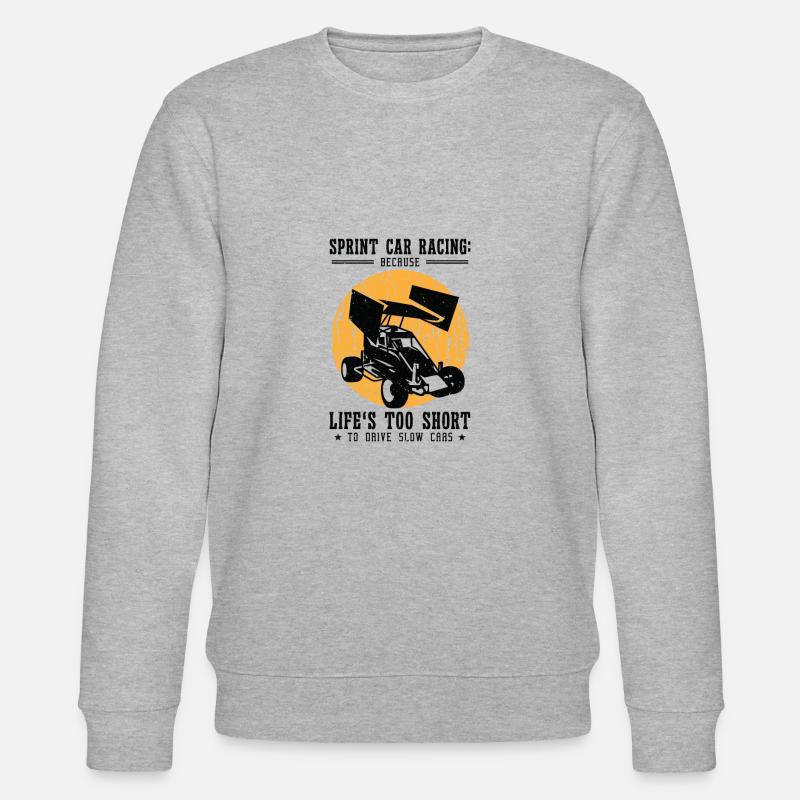 Sprint Car Dirt Track Racing - Sweat bio CHANGER Stanley/Stella Unisexe - gris chiné