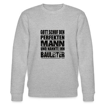 Bauleiter - Stanley/Stella Unisex Bio-Sweatshirt CHANGER  - Grau meliert - Vorne - Nik (191cm) & Marisol (170cm)