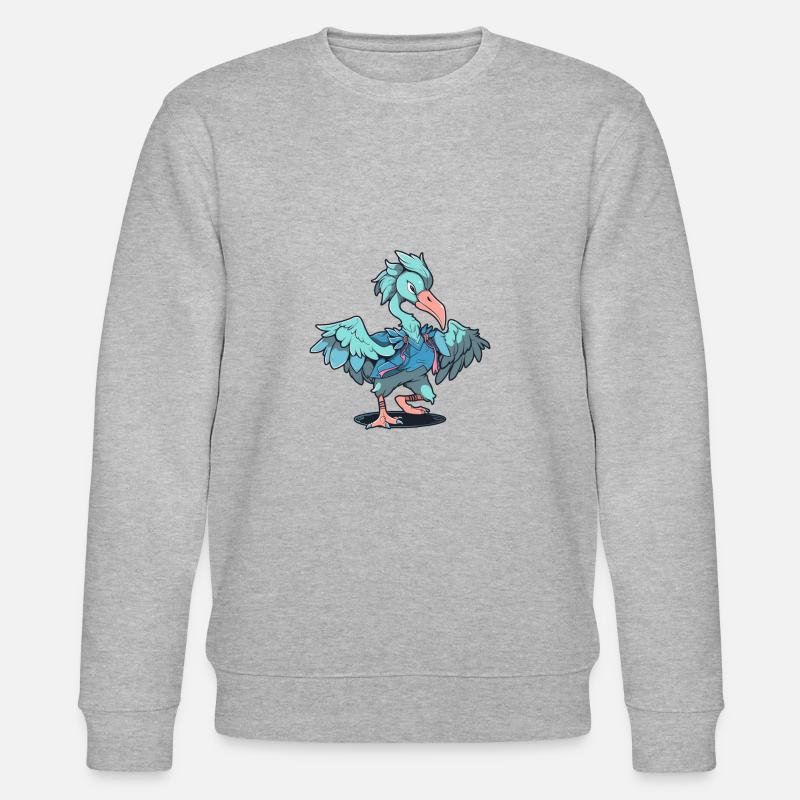 Schuhschnabel Tänzer - Stanley/Stella Unisex Bio-Sweatshirt CHANGER  - Grau meliert