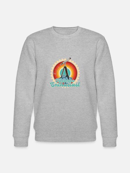 Stargazing Telescope Astronomers - Stanley/Stella CHANGER Unisex Organic Sweatshirt - heather grey