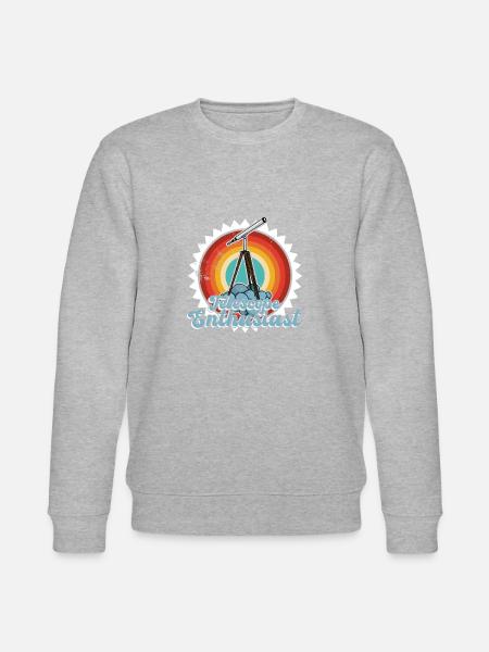 Stargazing Telescope Astronomers - Stanley/Stella CHANGER Unisex Organic Sweatshirt - heather grey