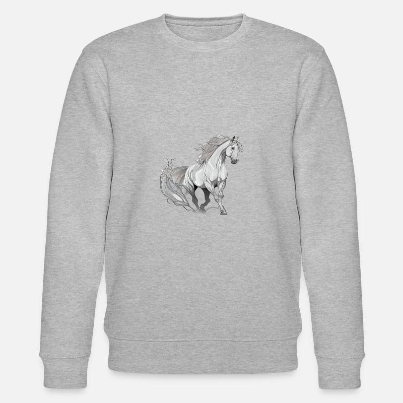 Wildpferd - Stanley/Stella Unisex Bio-Sweatshirt CHANGER  - Grau meliert