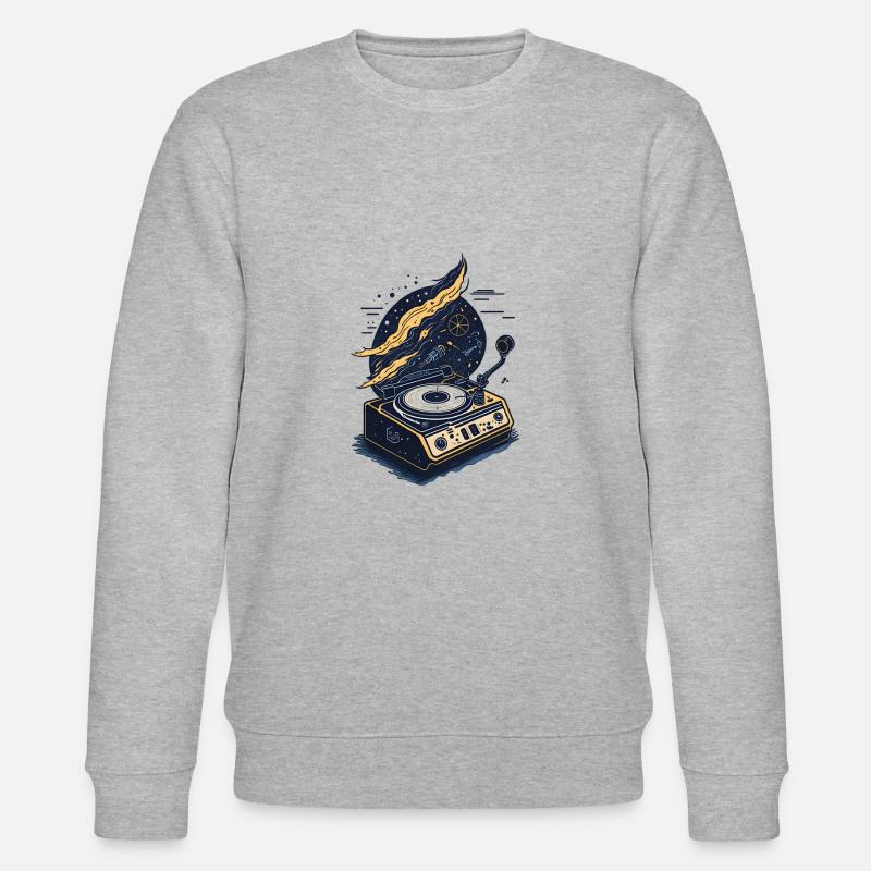 Tourne-disque vinyle Galactic - Sweat bio CHANGER Stanley/Stella Unisexe - gris chiné