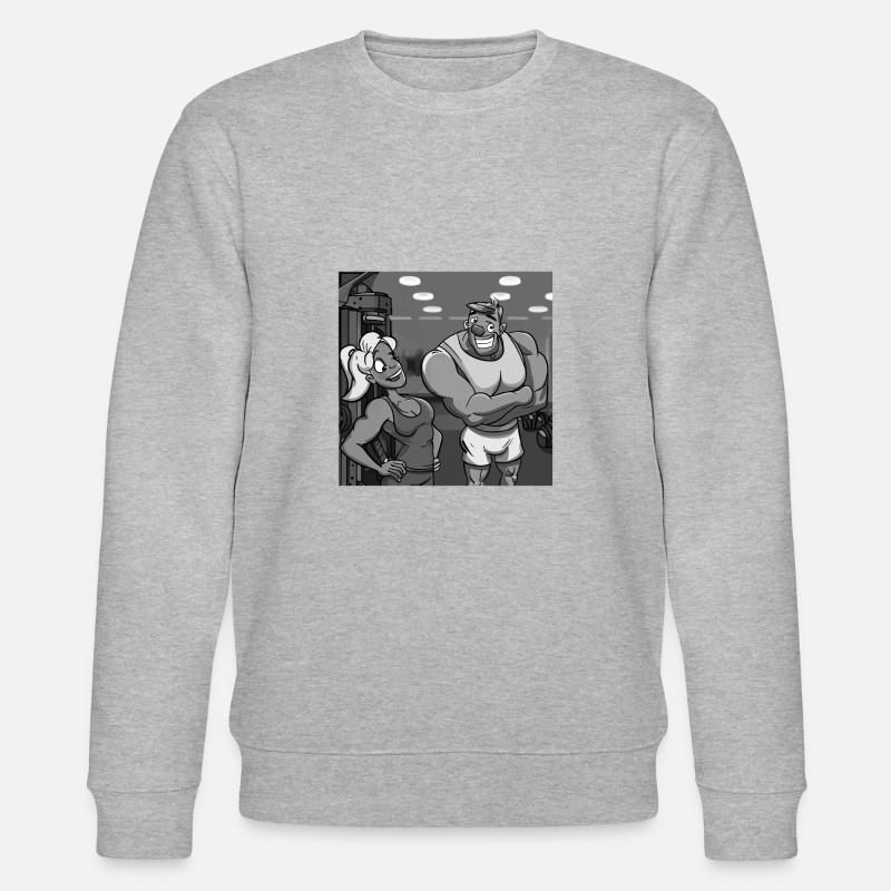 FITNESSSTUDIO - Stanley/Stella Unisex Bio-Sweatshirt CHANGER  - Grau meliert