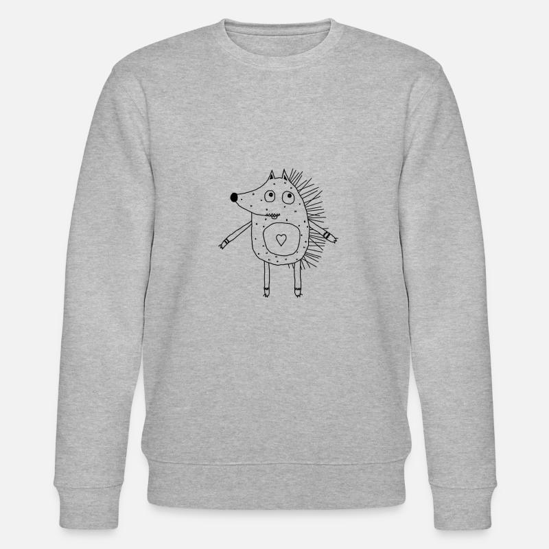 Hérisson avec du cœur - Sweat bio CHANGER Stanley/Stella Unisexe - gris chiné