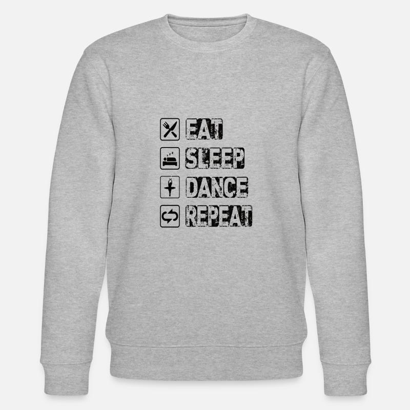 Manger Sommeil Danse Répéter - Sweat bio CHANGER Stanley/Stella Unisexe - gris chiné