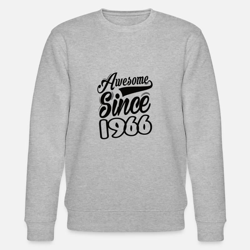 Awesome Since 1966 - Stanley/Stella Unisex Bio-Sweatshirt CHANGER  - Grau meliert