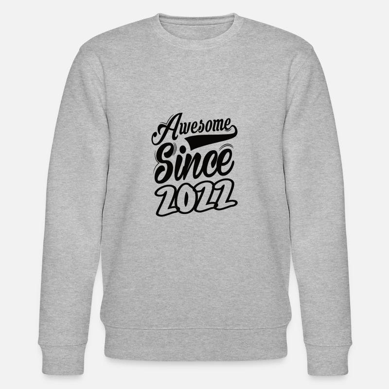 Awesome Since 2022 - Stanley/Stella Unisex Bio-Sweatshirt CHANGER  - Grau meliert