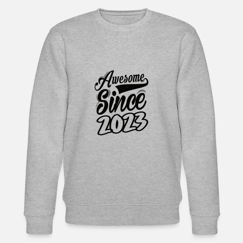 Awesome Since 2023 - Stanley/Stella CHANGER Unisex Organic Sweatshirt - heather grey
