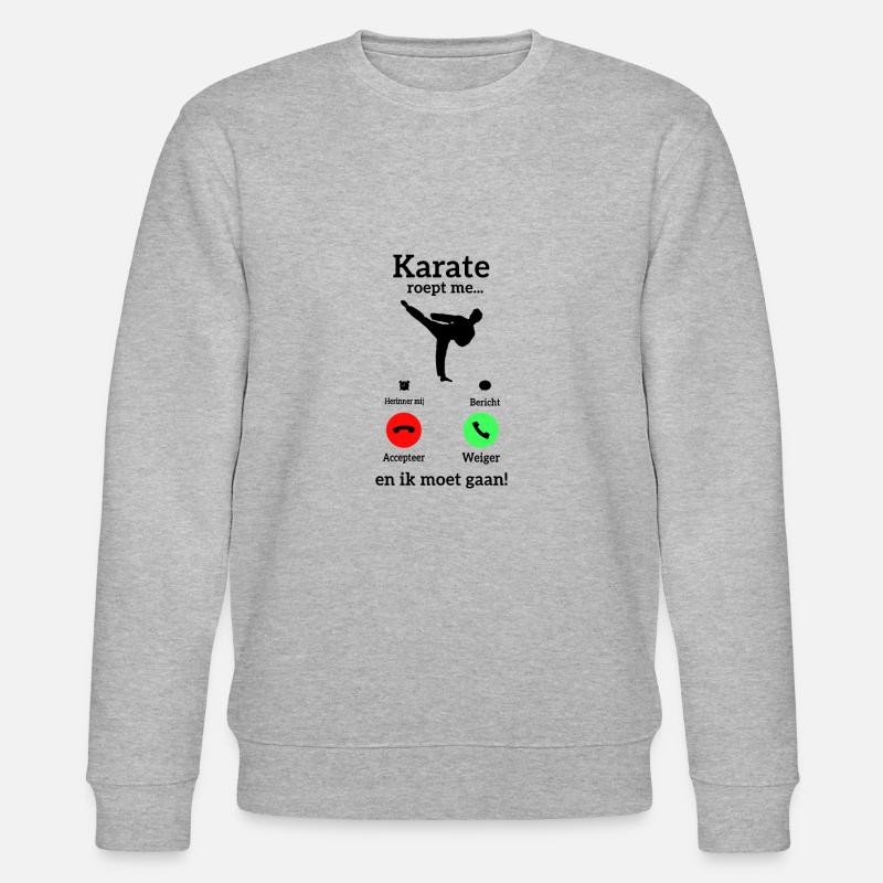 Karate Roept Me - Stanley/Stella Unisex Bio-Sweatshirt CHANGER  - Grau meliert