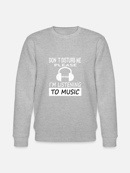 Musik Fan Musik hören Musiker Musikverein Geschenk - Stanley/Stella Unisex Bio-Sweatshirt CHANGER - Grau meliert