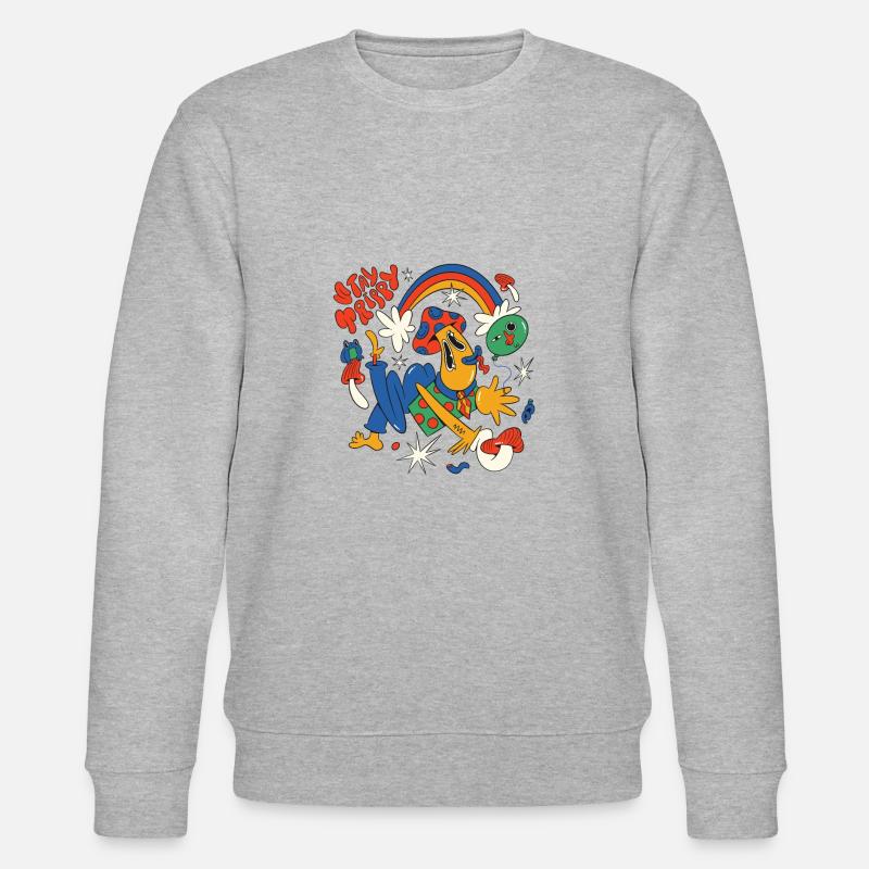 Zauberpilze - Stanley/Stella Unisex Bio-Sweatshirt CHANGER  - Grau meliert